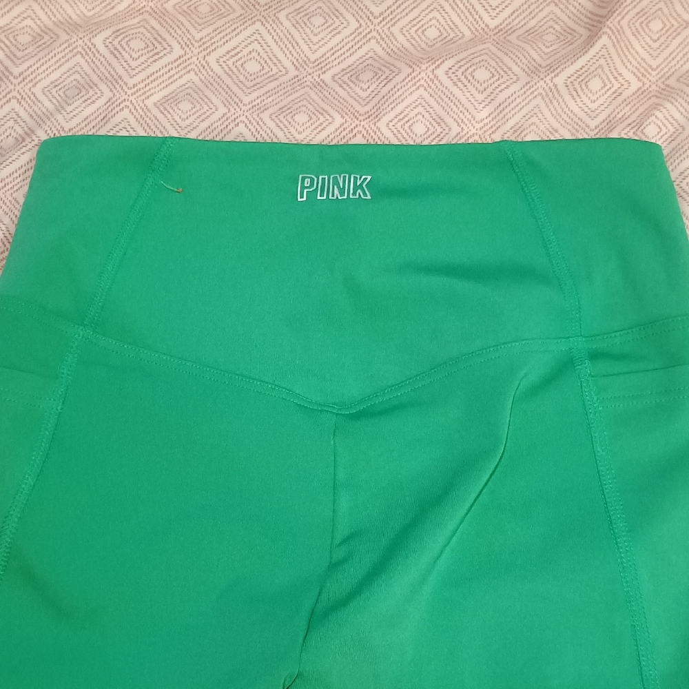 PINK by Victoria's Secret Bright Green Workout Leggings. Size XS